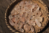 Natural Single Clear Quartz Crystals  x 2.5 Kg Lot From Zimbabwe - TopRock