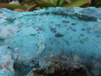 Natural Drusi Coated Chrysocolla Specimens With Malachite Psilomane x 2 From Kakanda, Congo - TopRock