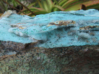 Natural Drusi Coated Chrysocolla Specimens With Malachite Psilomane x 2 From Kakanda, Congo - TopRock