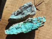 Natural Drusy Coated Chrysocolla & Malachite Dolomite Specimens x 3 From Likasi, Congo