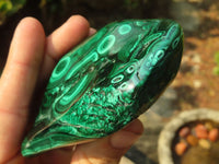 Polished Malachite Free Forms x 3 From Kolwezi, Congo