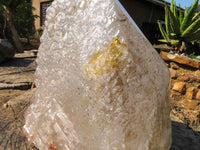 Polished/Natural Extra Large Elestial Pentium Crystal x 1 From Mozambique