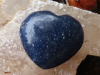 Polished Mini Jewellery Sized Lazulite Hearts  - Sold per 12 pc - From Tulear, Madagascar - TopRock