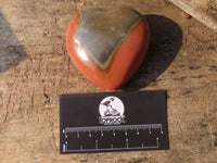 Polished Polychrome Jasper Hearts  x 12 From Madagascar