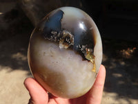 Polished Dendritic Agate Standing Free Forms  x 2 From Madagascar