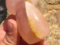 Polished Gemmy Pink Rose Quartz Mushrooms  x 6 From Madagascar - TopRock