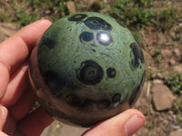 Polished Stromatolite / Kambaba Jasper Spheres x 3 From Madagascar - TopRock