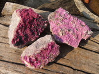 Natural Pink Salrose Cobaltion Dolomite Specimens  x 3 From Kakanda, Congo