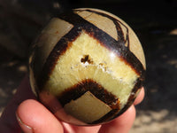 Polished Septerye (Calcite & Aragonite) Spheres x 6 From Mahajanga, Madagascar