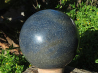 Polished Rich Blue Lazulite Spheres x 2 From Madagascar - TopRock