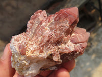 Natural Red Hematoid Quartz Specimens x 12 From Karoi, Zimbabwe