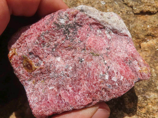 Natural Rough Rhodonite Cobbed Specimens  x 9 From Zimbabwe - TopRock