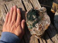 Natural Large Ball Malachite On Quartz Cabinet Specimen  x 1 From Kambove, Congo