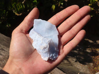 Natural Etched Blue Chalcedony Specimens  x 12 From Nsanje, Malawi