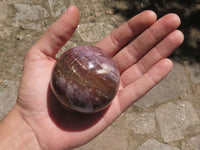 Polished Petrified Red Podocarpus Wood Spheres  x 3 From Mahajanga, Madagascar - TopRock