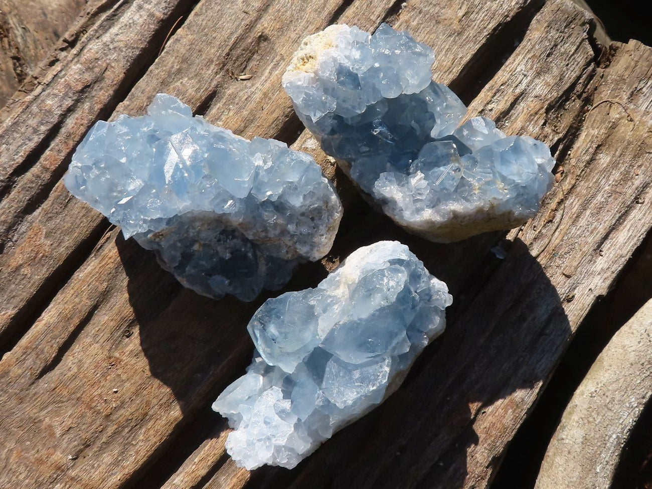 XL 3 Lb on sale 11.4 Oz Double Sided Raw Blue Celestite - Celestine. Natural, Madagascar.