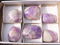 Polished Amethyst Standing Free Forms  x 6 From Madagascar - Toprock Gemstones and Minerals 