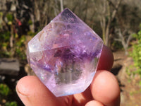 Polished Small Window Amethyst Points x 12 From Ankazobe, Madagascar