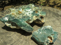 Natural Extra Large Mtorolite / Chrome Chrysoprase Cutting Material  x 2 From Zimbabwe - TopRock