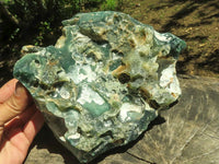 Natural Extra Large Mtorolite / Chrome Chrysoprase Cutting Material  x 2 From Zimbabwe - TopRock