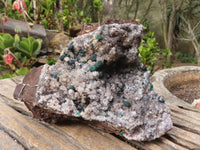 Natural Rare Ball Malachite On Drusi Quartz & Dolomite Matrix  x 1 From Kambove, Congo - Toprock Gemstones and Minerals 