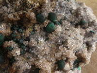 Natural Rare Ball Malachite On Drusi Quartz & Dolomite Matrix  x 1 From Kambove, Congo - Toprock Gemstones and Minerals 