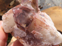 Natural Red Hematite Quartz Crystal Specimens x 5 From Karoi, Zimbabwe - TopRock