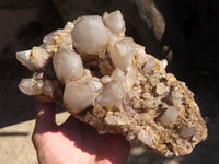 Natural White Phantom Hematoid Quartz Cluster  x 1 From Madagascar