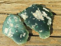 Polished One Side Polished Emerald Mtorolite Plates  x 12 From Mutorashanga, Zimbabwe