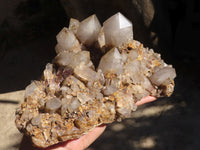 Natural White Phantom Hematoid Quartz Cluster  x 1 From Madagascar