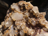 Natural White Phantom Hematoid Quartz Cluster  x 1 From Madagascar