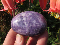 Polished Highly Selected Lepidolite (Lithium Mica) Gallets or Palm Stones - sold per Kg - From Madagascar - TopRock