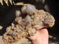 Natural White Phantom Hematoid Quartz Cluster  x 1 From Madagascar