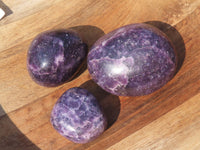 Polished Highly Selected Lepidolite (Lithium Mica) Gallets or Palm Stones - sold per Kg - From Madagascar - TopRock