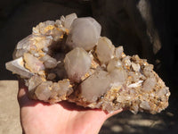 Natural White Phantom Hematoid Quartz Cluster  x 1 From Madagascar