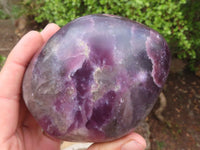 Polished Deep Purple Lepidolite Standing Free Forms  x 2 From Zimbabwe - Toprock Gemstones and Minerals 