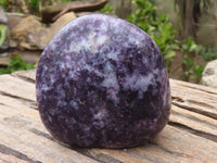 Polished Deep Purple Lepidolite Standing Free Forms  x 2 From Zimbabwe - Toprock Gemstones and Minerals 