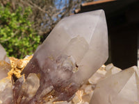 Natural White Phantom Hematoid Quartz Cluster  x 1 From Madagascar