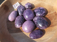 Polished Highly Selected Lepidolite (Lithium Mica) Gallets or Palm Stones - sold per Kg - From Madagascar - TopRock