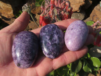 Polished Highly Selected Lepidolite (Lithium Mica) Gallets or Palm Stones - sold per Kg - From Madagascar - TopRock