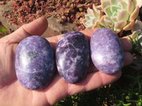 Polished Highly Selected Lepidolite (Lithium Mica) Gallets or Palm Stones - sold per Kg - From Madagascar - TopRock