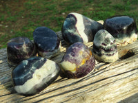 Polished Watermelon Fluorite Free Forms x 7 From Uis, Namibia - TopRock