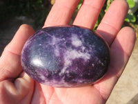 Polished Highly Selected Lepidolite (Lithium Mica) Gallets or Palm Stones - sold per Kg - From Madagascar - TopRock