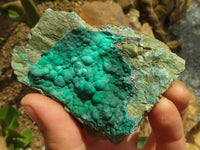 Natural Micro Botryoidal Crystalline Malachite Specimens  x 6 From Tenke Fungurume, Congo - TopRock