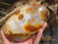 Polished Large Carnelian Agate Standing Free Forms With Gorgeous Patterns  x 2 From Madagascar - TopRock