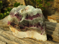 Polished  Watermelon Fluorite Slices  x 12 From Uis, Namibia