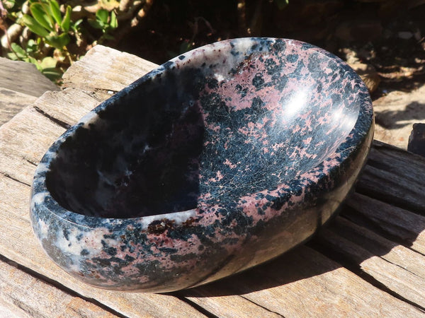 Polished Rare Blue Dumortierite Bowl  x 1 From Madagascar