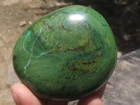 Polished Large Green Verdite Palm Stones  x 6 From Zimbabwe - TopRock