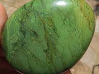 Polished Large Green Verdite Palm Stones  x 6 From Zimbabwe - TopRock