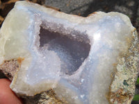 Polished One Side Polished Blue Lace Agate Geodes  x 6 From Malawi - TopRock